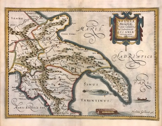 Cluver Philipp (Cluverius Philippus) Apuliae; Mesapiae, in qua Calabri ac Salentini, et Lucaniae descriptio 1624 Leida